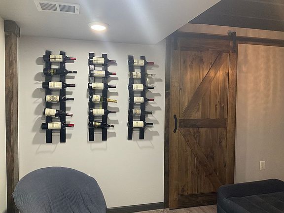 Wine storage in Bar Area