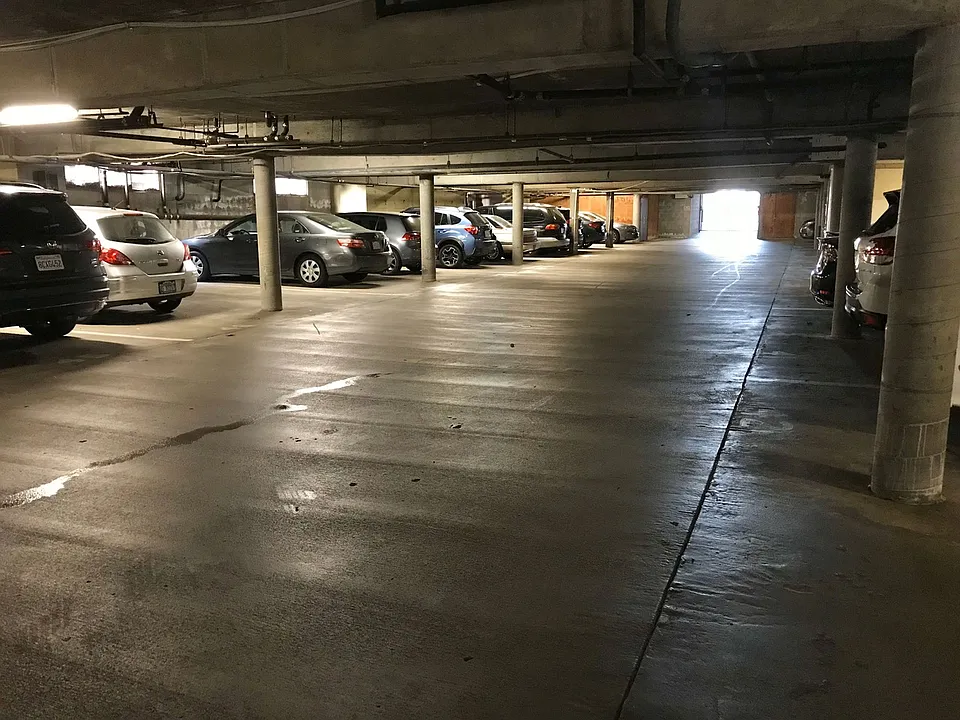 Gated subterranean assigned parking.