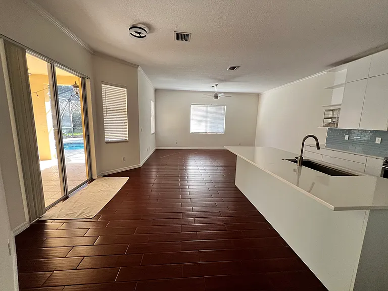 Kitchen, nook & family room