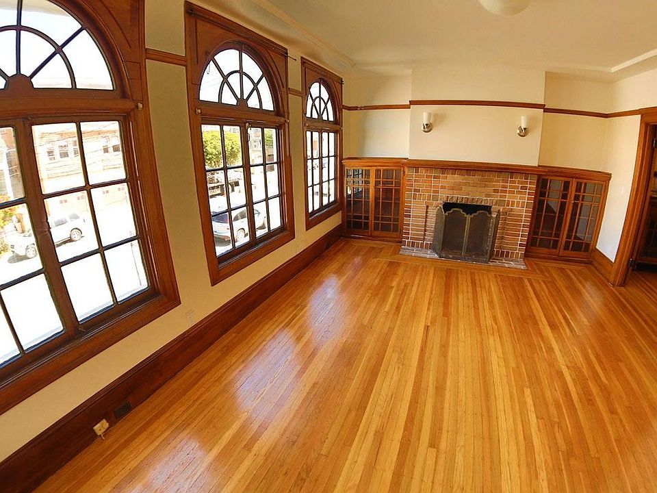 Living room with a fireplace!