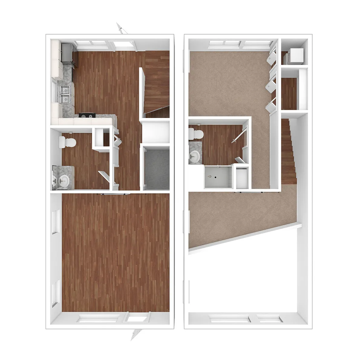 Floor plan Live/Work Apartment