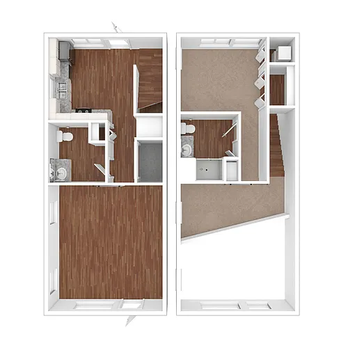 Floor plan Live/Work Apartment