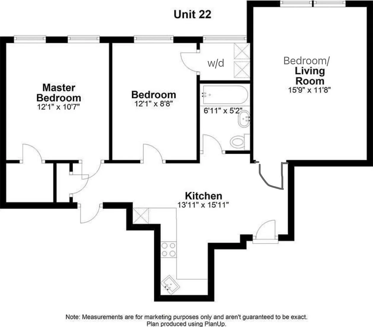 3 bed, 727 sqft, $3,300 — Photo 2