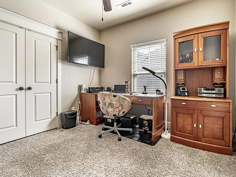 Bedroom on right side of house