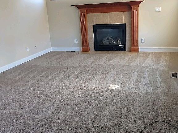 Living with new carpet