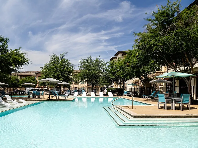 Pool with sundeck