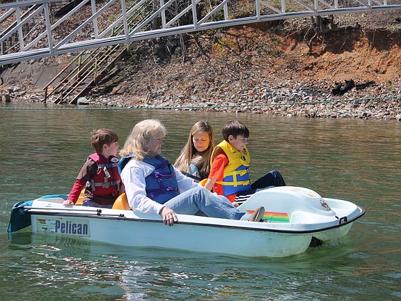 Paddleboat included