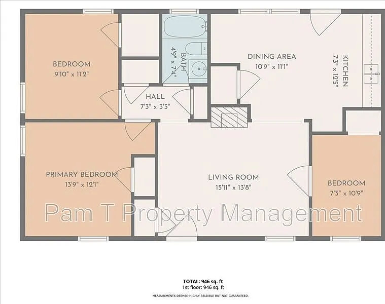 3 bed, 1.0 bath, 975 sqft, $1,855 — Photo 3