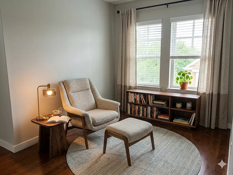Third floor flex space; Nook area
