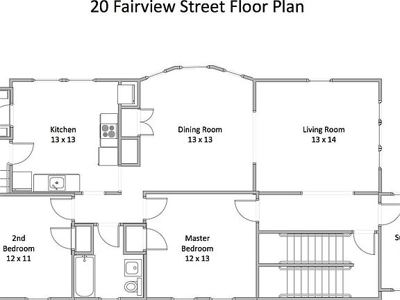 Floorplan with dimensions