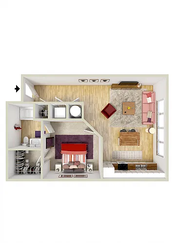 Floor plan Portico