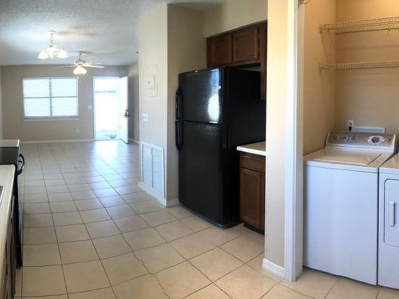 View from back of kitchen towards entrance