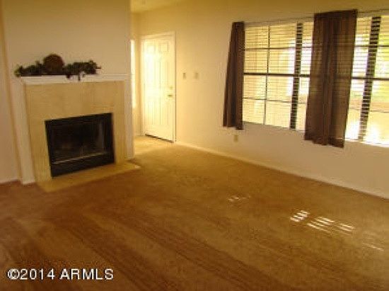 Living room with fireplace