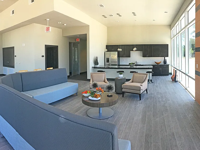 Furnished Club w/ Enclosed Fire Pit