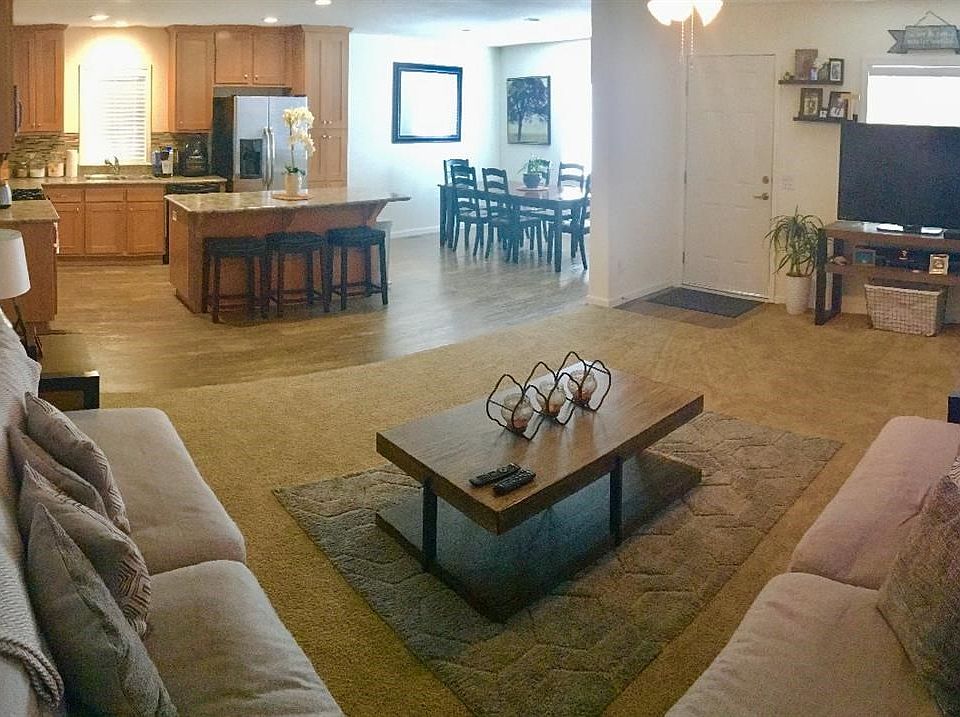Open concept living room and kitchen perfect for easy entertaining
