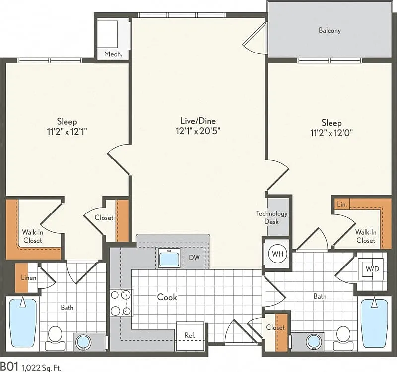 Floor plan B01
