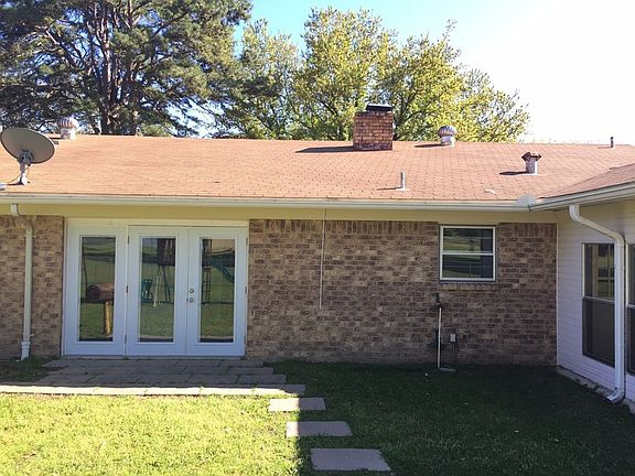 Back entry...french doors.