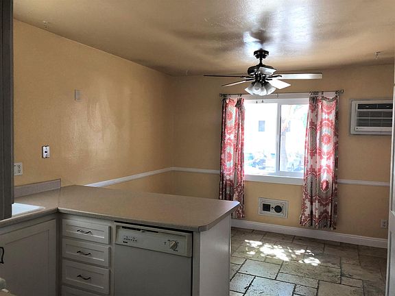 View of dining area from kitchen