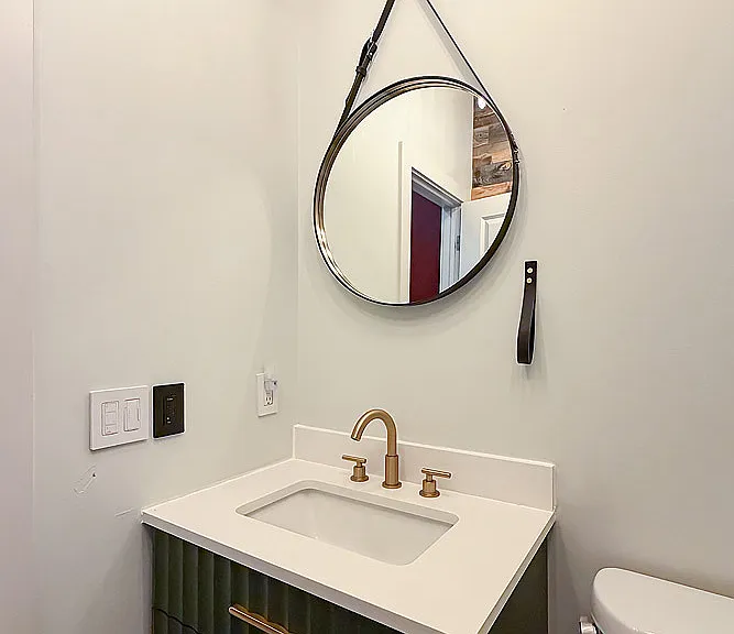 Half Bath on 2nd Level off Living Room Area