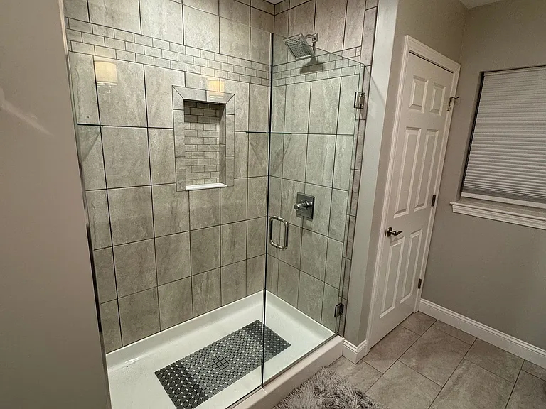 Walk in Tiled shower