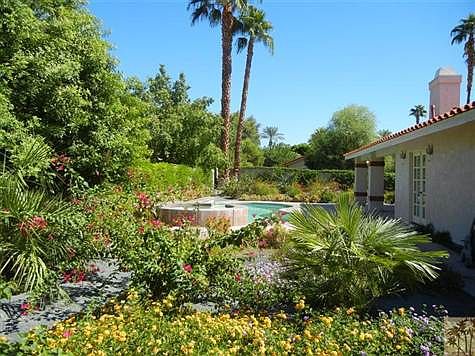 Beautiful plantings make a lush paradise
