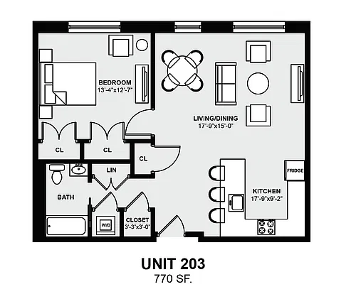 Floor plan 203