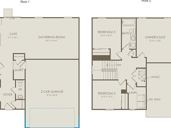 Spacious 3-bedroom floorplan with loft