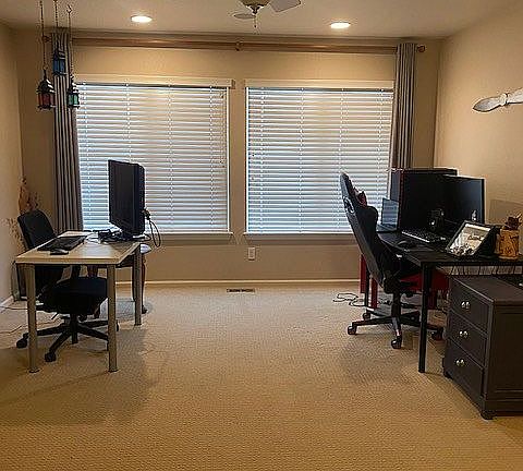 Loft/work/play area