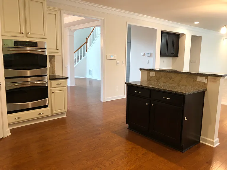 kitchen with S.S. double oven