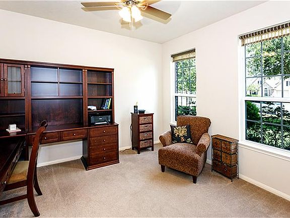 The Study is located just off the Entry and has French doors
