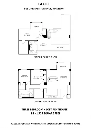 Floor plan 3BR+Loft Penthouse