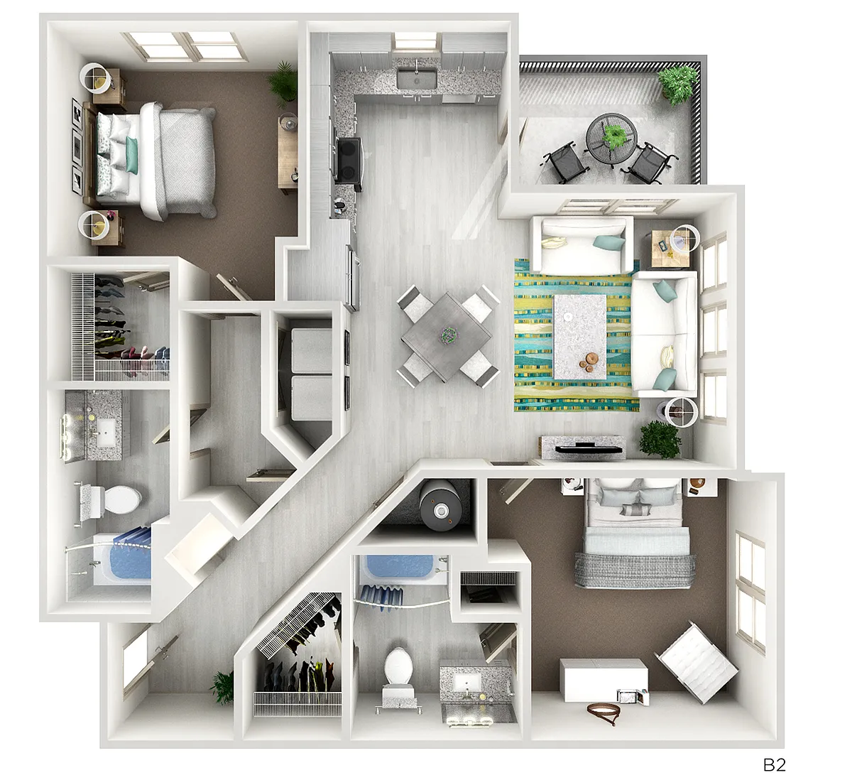 Floor plan B2 - The Oak