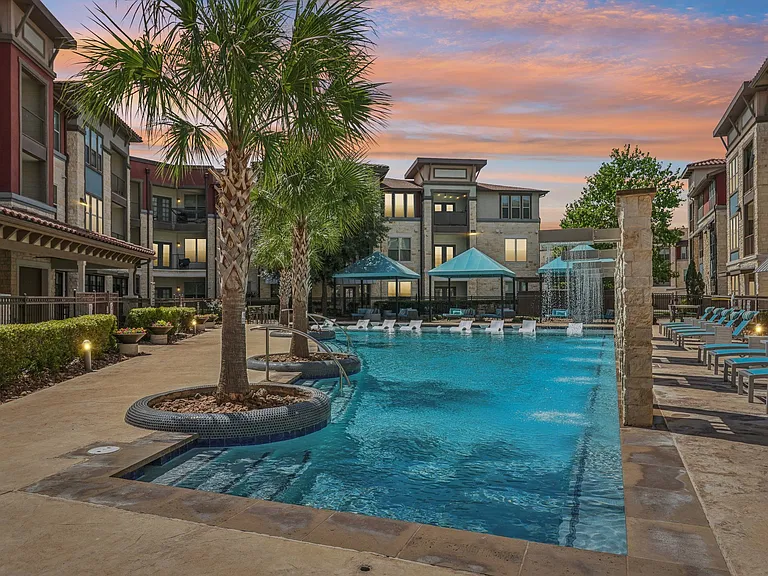 Relaxing Evening Pool Time at Rialto Apartments at Park at Rialto Apartments, San Antonio