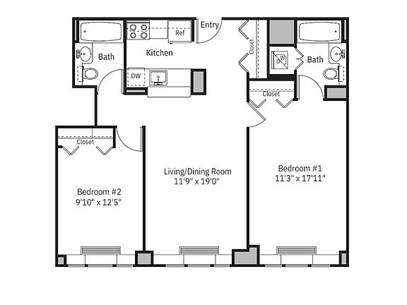 2nd image of 229 Chrystie St #1102A
