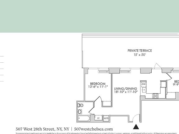 2nd image of 507 W 28th St APT 9F