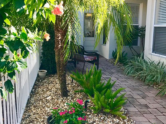 Landscaped front entrance