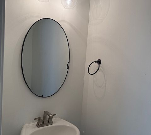 Downstairs bathroom sink.