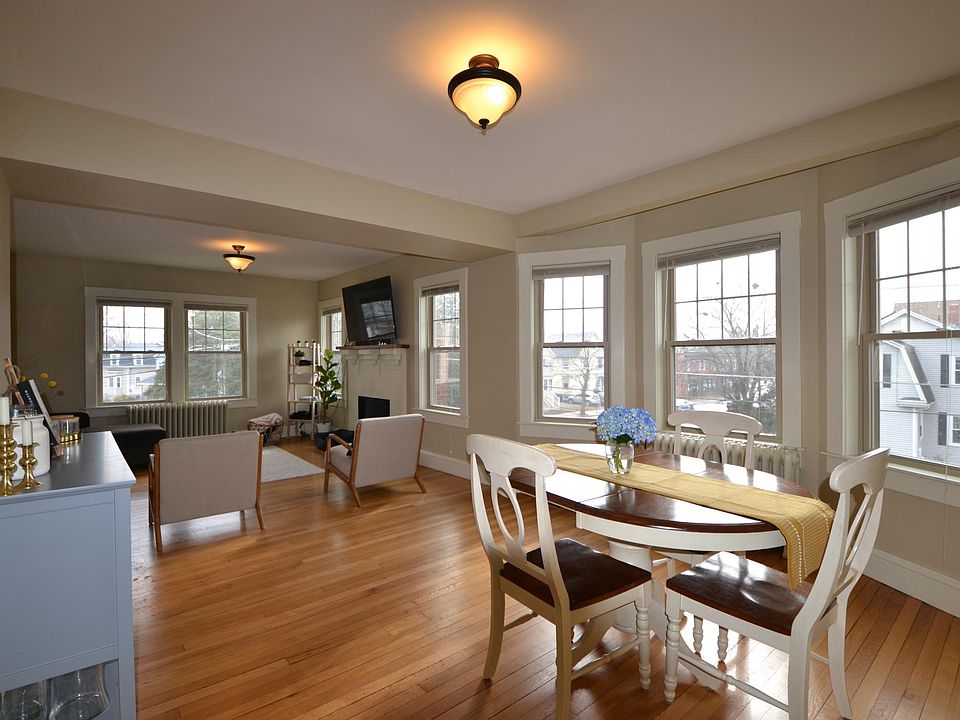 View from dining room to living room.