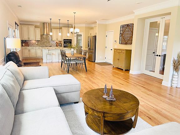 Living room into Kitchen view