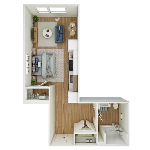 Floor plan Studio - MFTE - e18.1