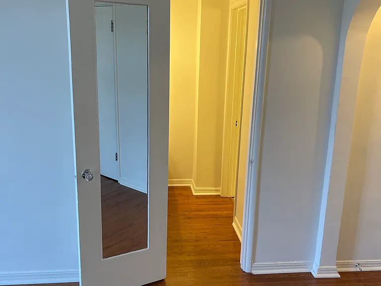 Looking into dressing / bathroom hallway from main room