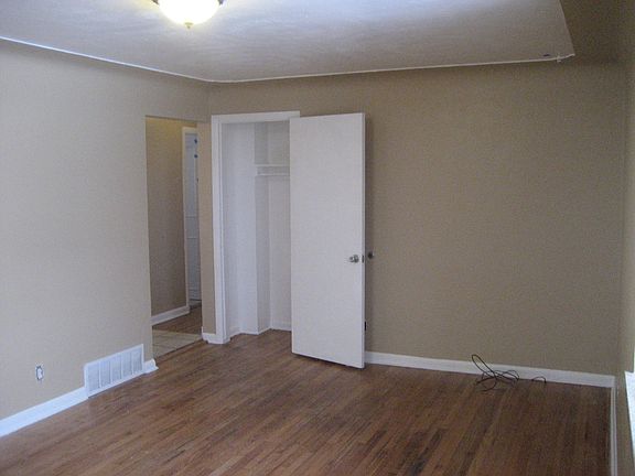Large living room with coat closet