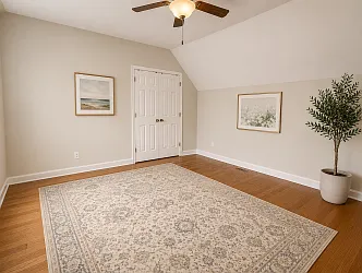 Upper level master bedroom and closet