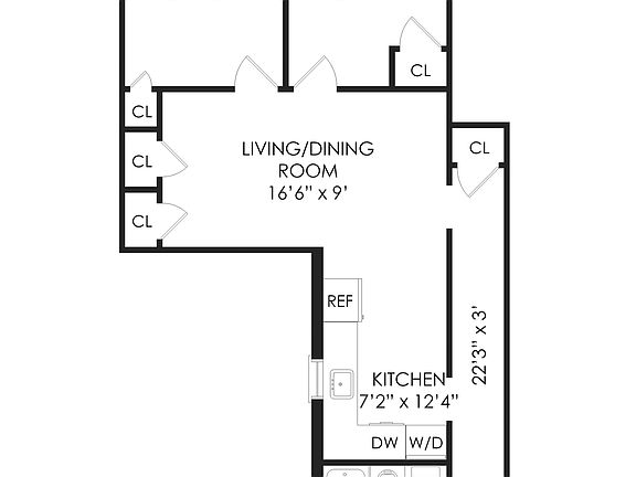 2nd image of 401 W 47th St APT 17