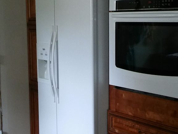 Designer kitchen with built appliances