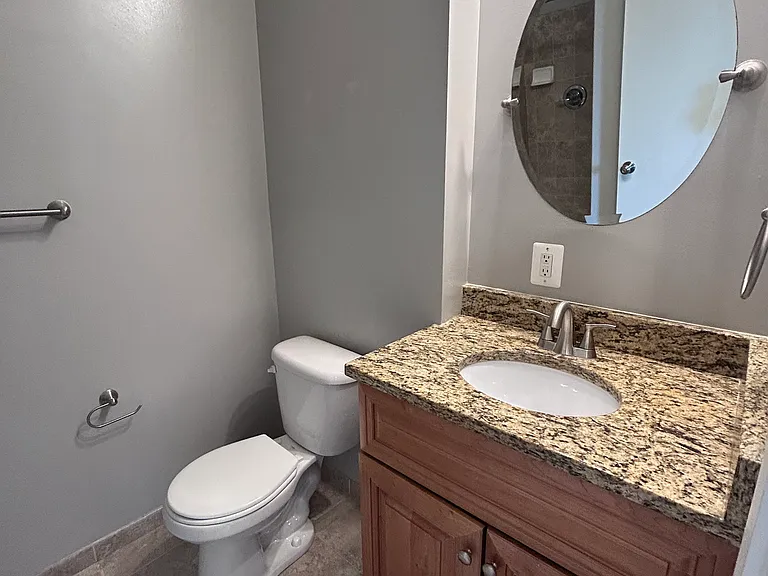 Full bath sink and commode