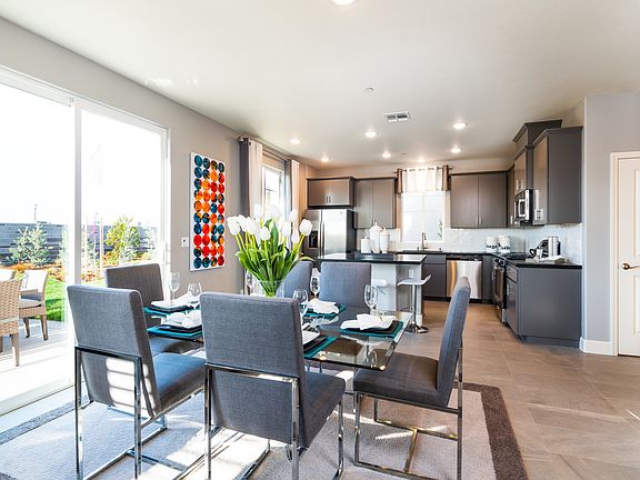 Dining area next to great room