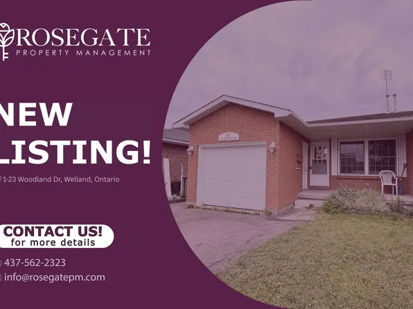 23 Woodland Dr #1, Welland, ON L3C 7C9