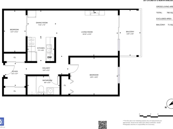 170 E 3rd St #107, North Vancouver, BC V7L 1E6