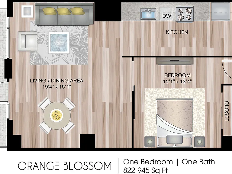 822 - 945 sq ft 822 - 945 sq ft